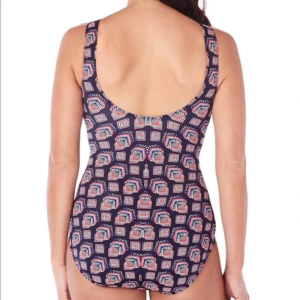 SWIM Solutions Play High Neck 1-Piece Swimsuit NWT - Picture 2 of 5